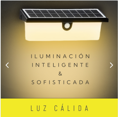 Aplique Solar Rectangular Contra Agua