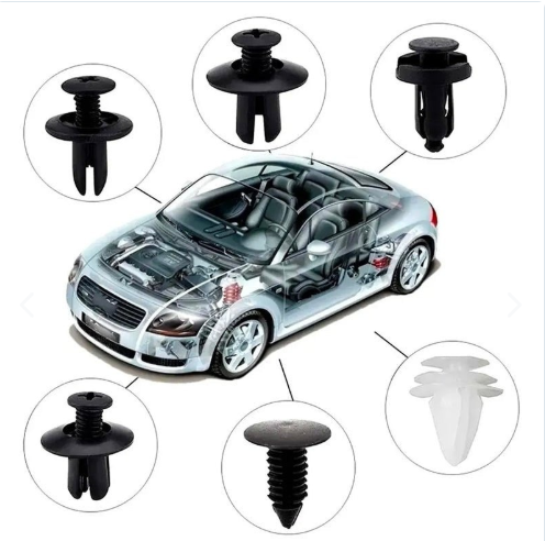 KIT 100 CLIP BROCHE RETENCION PLASTICO