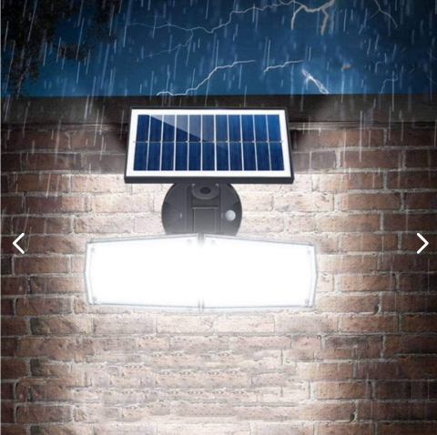 Doble Lampara Ancha LED Solar